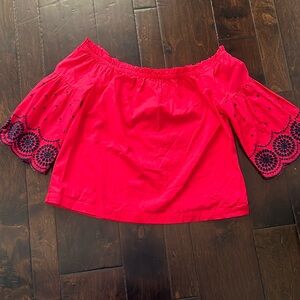 Gap off the shoulder shirt size XXL